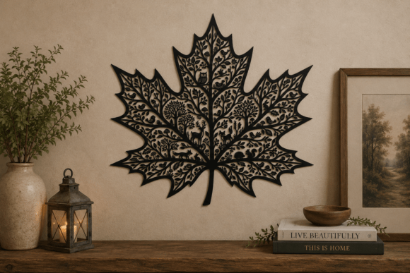 Download Intricate Maple Leaf Laser Cut SVG - Premium Resources